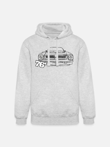 76 FIREBIRD TRANS AM - Unisex Heavyweight Hoodie - ash gray