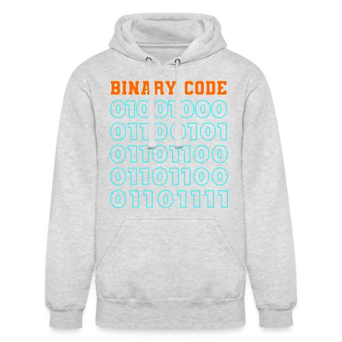 Say Hello in Binary code - Unisex Heavyweight Hoodie
