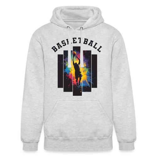 Basketball Slam Dunk Splash Design - Unisex Heavyweight Hoodie