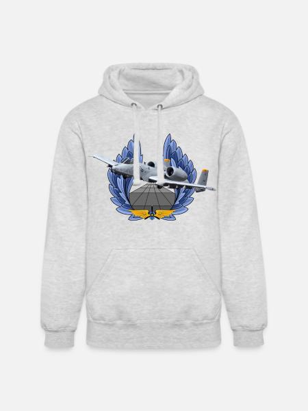 A-10 Thunderbolt - Unisex Heavyweight Hoodie - ash gray