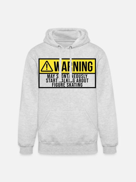 Figure Skate - Unisex Heavyweight Hoodie - ash gray