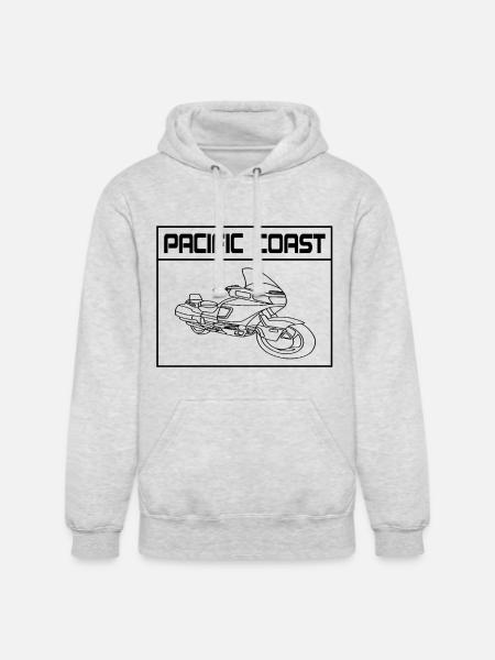 Pacific Coast Square - Unisex Heavyweight Hoodie - ash gray