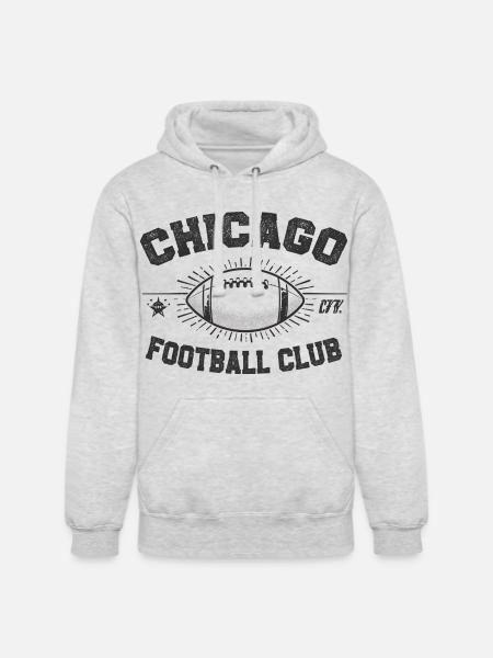 Chicago Football Club Emblem - Unisex Heavyweight Hoodie - ash gray