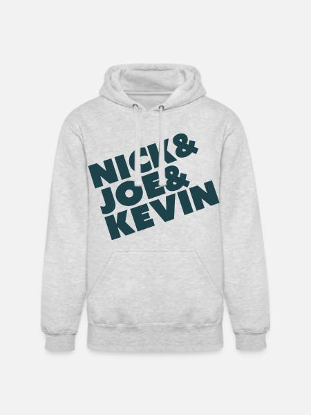 Nick & Joe & Kevin - Unisex Heavyweight Hoodie - ash gray