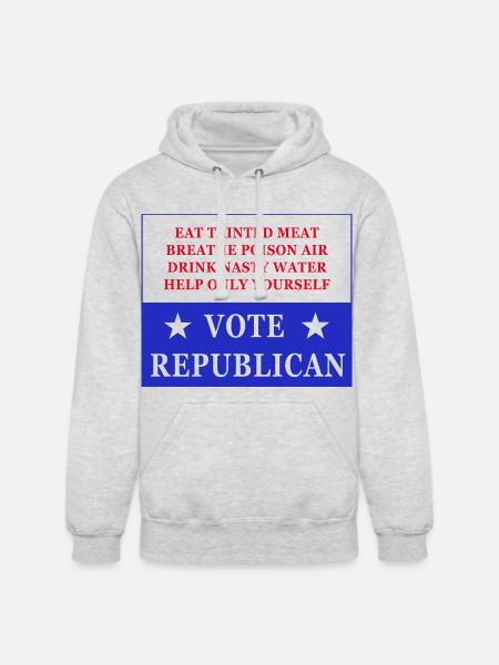 Vote Republican - Unisex Heavyweight Hoodie - ash gray