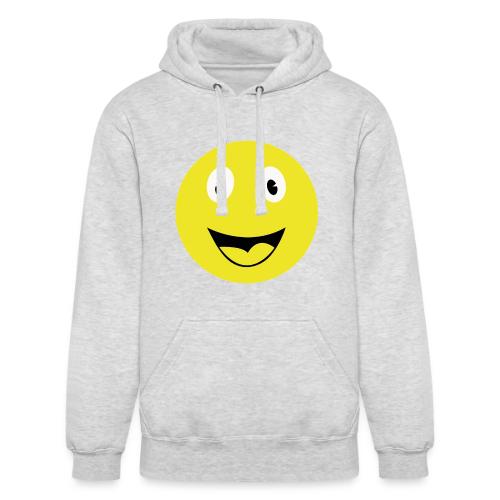 Yellow Happy Face Print - Unisex Heavyweight Hoodie