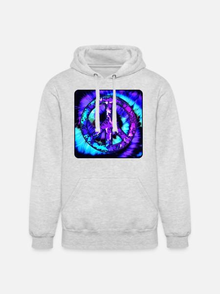 Peace - Unisex Heavyweight Hoodie - ash gray