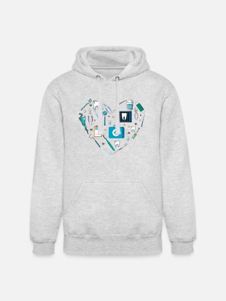 Musician Musical Instrument Heart Tool - Unisex Heavyweight Hoodie - ash gray