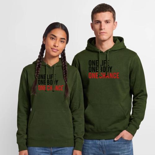 One Life One Body One Chance - Unisex Heavyweight Hoodie
