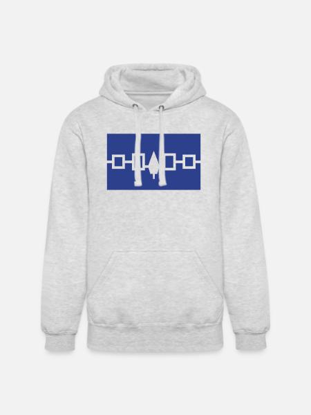 Iroquois Flag - Unisex Heavyweight Hoodie - ash gray