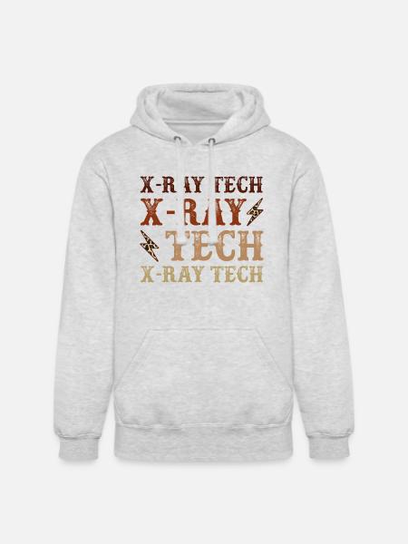 X ray Tech - Unisex Heavyweight Hoodie - ash gray