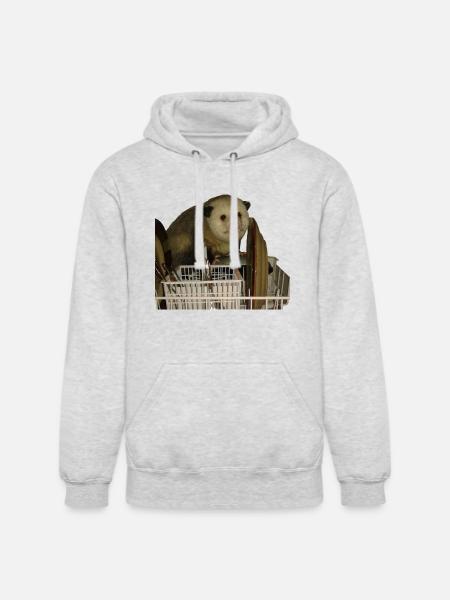Dishwasher Possum, Funny, Opossum - Unisex Heavyweight Hoodie - ash gray