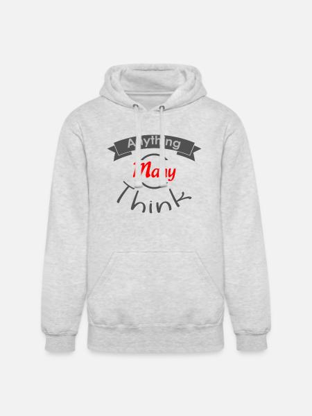 Anything Many Think - Unisex Heavyweight Hoodie - ash gray