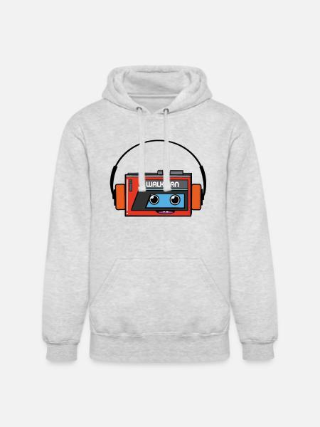 walkman - Unisex Heavyweight Hoodie - ash gray