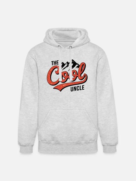 The cool uncle - Unisex Heavyweight Hoodie - ash gray