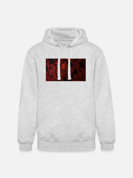 Flower - Unisex Heavyweight Hoodie - ash gray