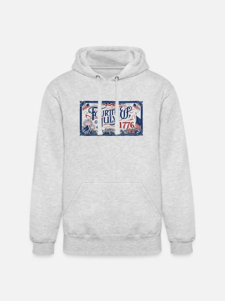 fourth of july - Unisex Heavyweight Hoodie - ash gray