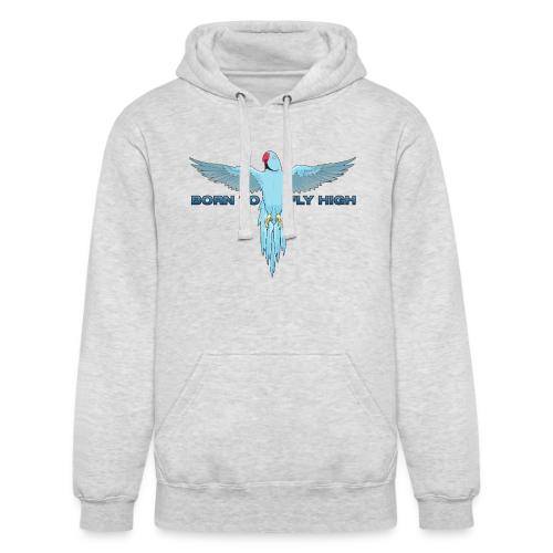 Blue Born To Fly High PNG Logo - Unisex Heavyweight Hoodie