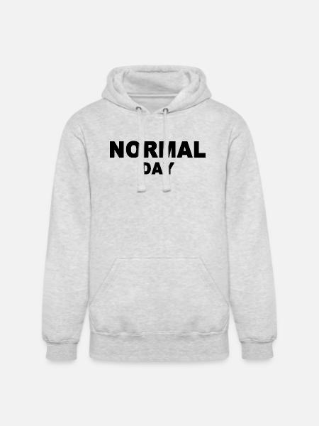 normal day - Unisex Heavyweight Hoodie - ash gray