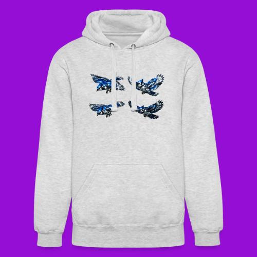 Silver Blue Jay Flight Stages - Unisex Heavyweight Hoodie