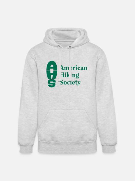 AHS logo green - Unisex Heavyweight Hoodie - ash gray