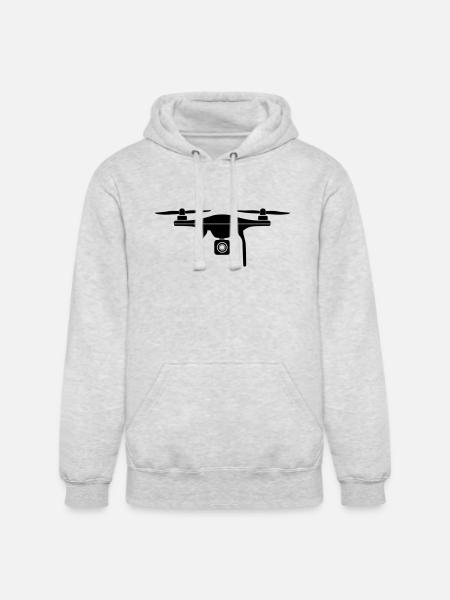 Drone - Unisex Heavyweight Hoodie - ash gray