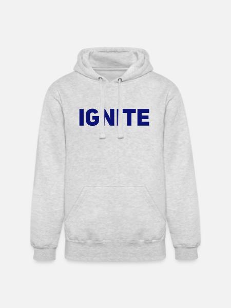 Ignite - Unisex Heavyweight Hoodie - ash gray