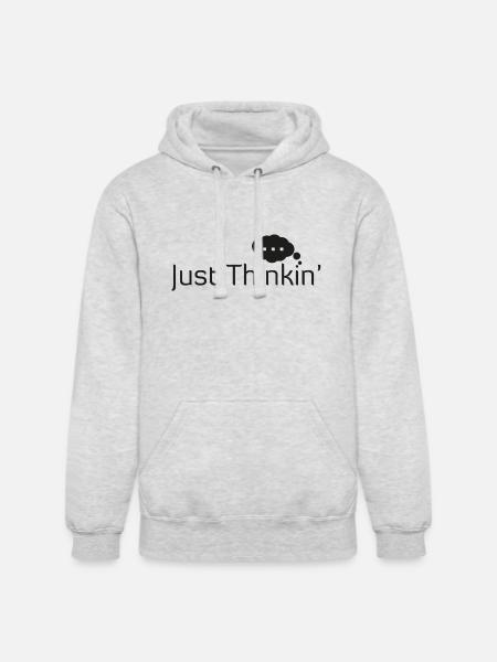 Just Thinkin' - Unisex Heavyweight Hoodie - ash gray