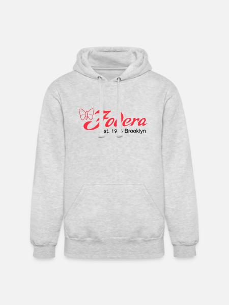 fodera_bass_guitar_logo_black - Unisex Heavyweight Hoodie - ash gray