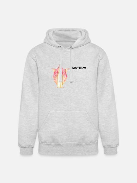 jesus I saw that - Unisex Heavyweight Hoodie - ash gray