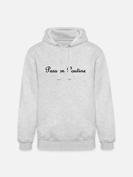 Poutine Passion - Unisex Heavyweight Hoodie - ash gray