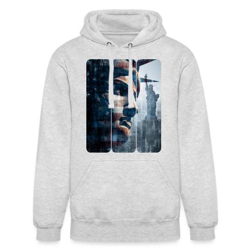 USA: Liberty in Three Visions - Unisex Heavyweight Hoodie