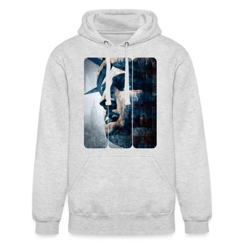 USA: Urban Liberty Triptych - Unisex Heavyweight Hoodie