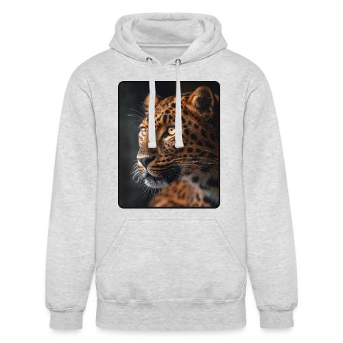 Amur Leopard Face Wildlife Design - Unisex Heavyweight Hoodie