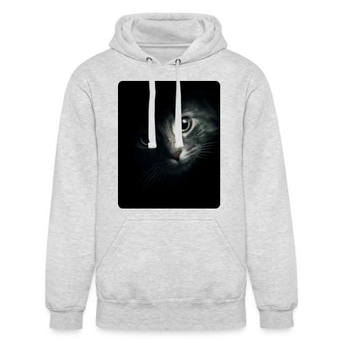 Cat Face in Shadow Close-Up Design - Unisex Heavyweight Hoodie