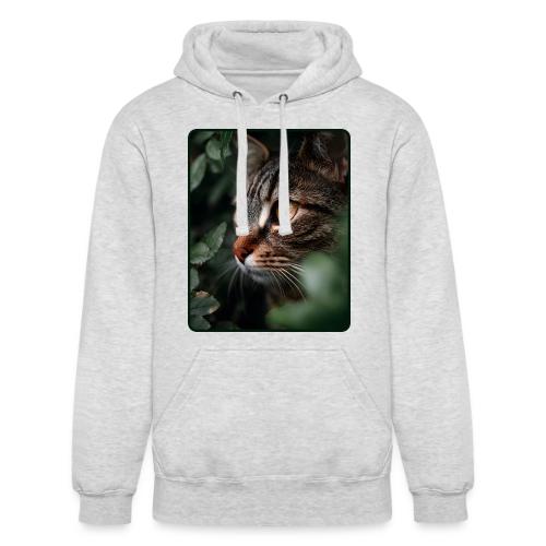 Tabby Cat Jungle Eyes Design - Unisex Heavyweight Hoodie