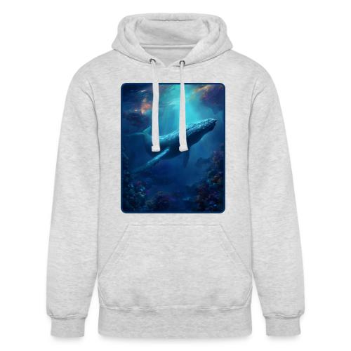 Humpback Whale Ocean Reef Design - Unisex Heavyweight Hoodie