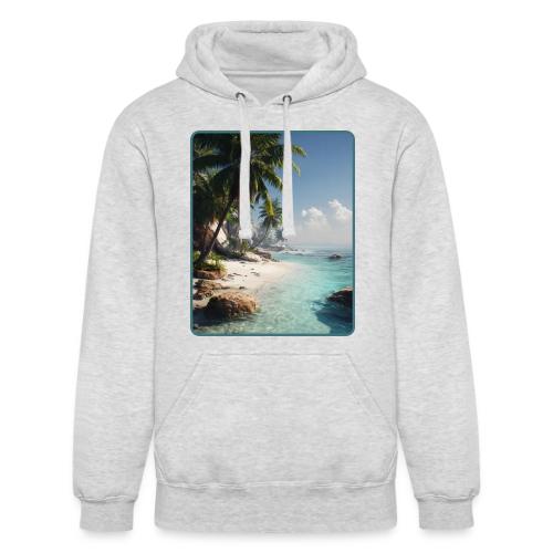 Tropical Beach Paradise Palm Design - Unisex Heavyweight Hoodie