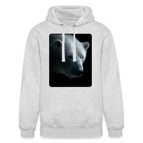 Polar Bear Close-Up Wildlife Design - Unisex Heavyweight Hoodie