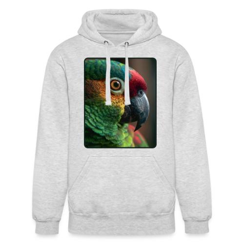 Colorful Parrot Close-Up Design - Unisex Heavyweight Hoodie