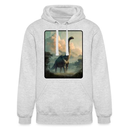 Brachiosaurus Prehistoric Scene Design - Unisex Heavyweight Hoodie