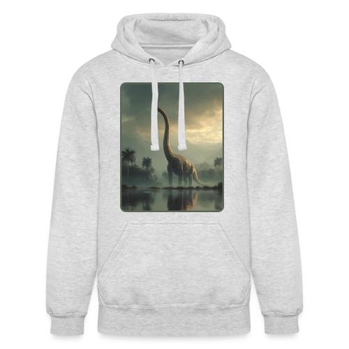 Brachiosaurus Misty Lake Design - Unisex Heavyweight Hoodie