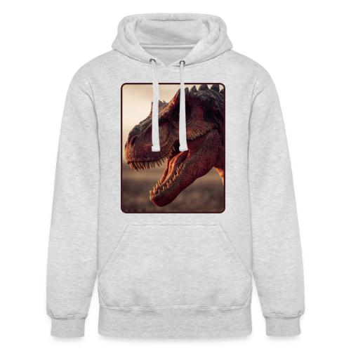 T Rex Roaring Close-Up Design - Unisex Heavyweight Hoodie