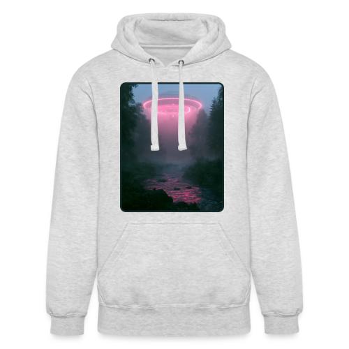 Neon UFO Forest River Design - Unisex Heavyweight Hoodie