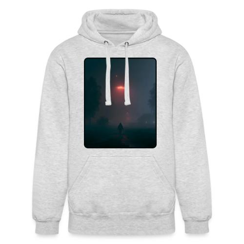 Mysterious UFO Encounter Design - Unisex Heavyweight Hoodie