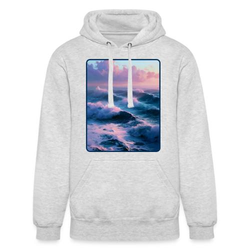 Dreamy Pastel Ocean Sunset Art - Unisex Heavyweight Hoodie