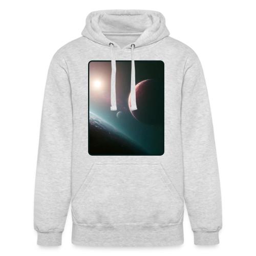 Deep Space Planet Horizon Art - Unisex Heavyweight Hoodie