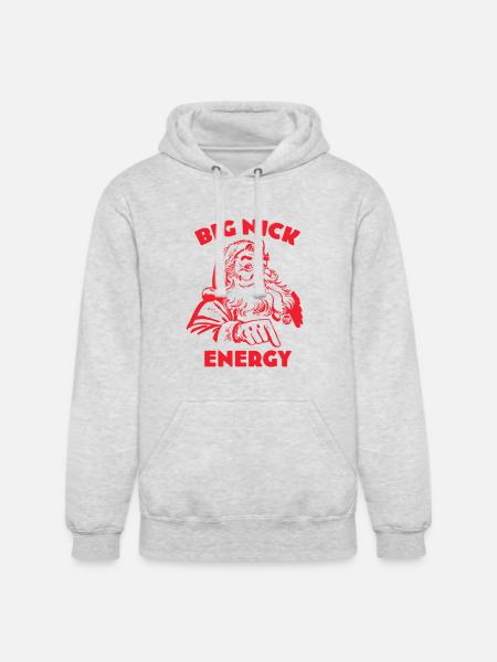 BIG NICK ENERGY - Unisex Heavyweight Hoodie - ash gray