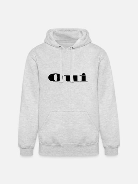 Oui - Unisex Heavyweight Hoodie - ash gray