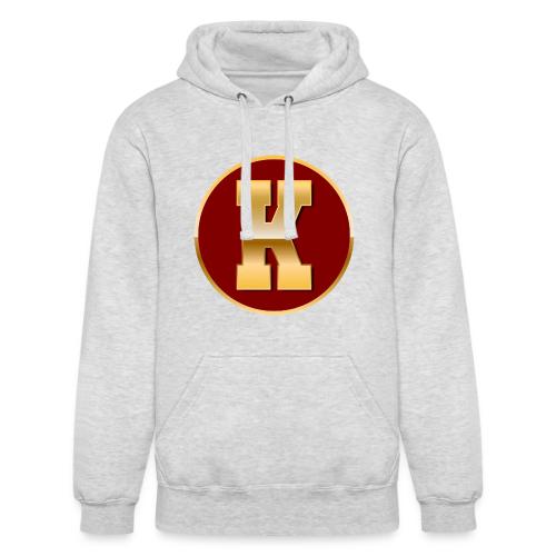 Letter K – Capital Varsity Alphabet Monogram - Unisex Heavyweight Hoodie